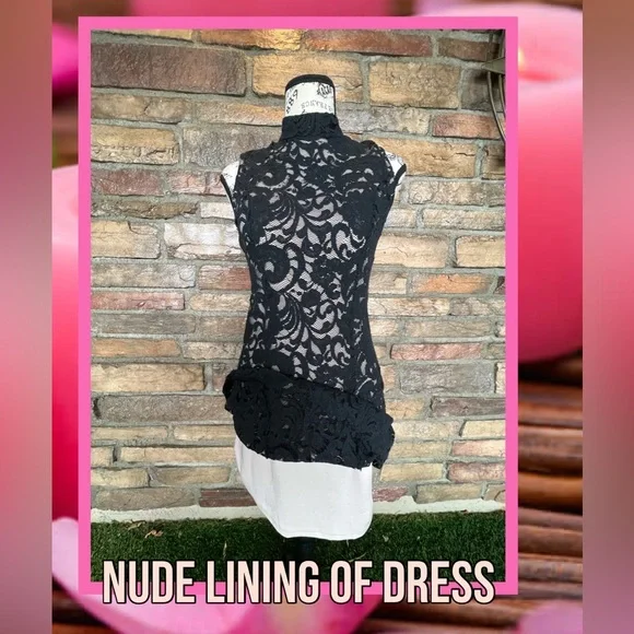 Monteau Lace style Dress with Lining - Picture 9 of 16